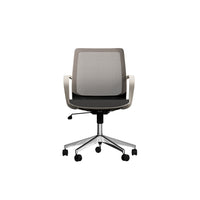 CB Office Workex Mesh Office Chair With Polished Aluminun Base - White-Classic air-flow mesh back design with air-flow fabric seat