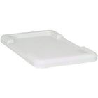 Cross Stack Tote Lids, White, 3 Pack-White
