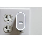 NXT Technologies Universal 1 USB Port Phone Charger - White-LED illuminated port helps you connect your device in the dark. Turn off the illumination when desired with the toggle switch