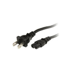StarTech PXT101NB10 10' Power Cord-Features NEMA 1-15 Power (North America) Plug and IEC 60320 C7 Power (Unpolarised) ports for charging your device
