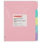 Staples Dividers - Pastel-Colours included in Dividers: Pastel Colours