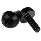 StarTech M5 x 12mm, Mounting Screws, 100 Pack, Black-All-black steel construction