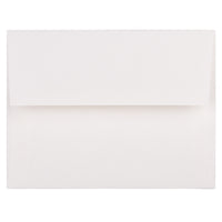 JAM Paper A2 Invitation Envelopes, 4.38 x 5.75, Strathmore Bright White Linen, 250 Pack (66670H)-Bright white via linen recycled envelope