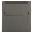 JAM Paper A7 Invitation Envelopes, 5.25 x 7.25, Dark Grey, 250 Pack (36396434H)-Blank interior for personalized message