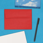 JAM Paper A6 Invitation Envelopes, 4.75 x 6.5, Brite Hue Red Recycled, 250 Pack (67503H)-Paper Weight: 24 lbs.