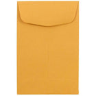 JAM Paper #4 Coin Envelopes, 3 x 4 1/2, Brown Kraft/Manila, 500 Pack-Coin Envelopes