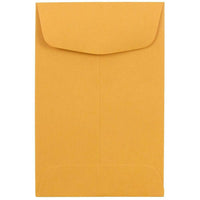 JAM Paper #4 Coin Envelopes, 3 x 4 1/2, Brown Kraft/Manila, 500 Pack-Coin Envelopes