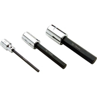 Gray Tools 10mm X 1/2" Drive, Extra Long Hex Head, Chrome Finish Socket-Size: 10mm