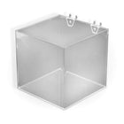 Azar Displays Cube Bin, 8", 4 Pack (556112)-Use on slatwall and pegboard or as a counter display