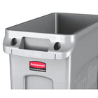 Rubbermaid Slim Jim Vented Waste Container - Grey - 16 Gal 60L-16 gal
