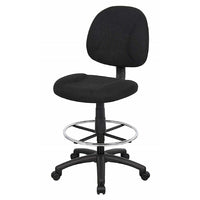 Nicer Interior Fabric Adjustable Drafting Chair-Ergonomically contoured seat and backrest for enhanced support
