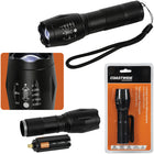 Coast Wide Telescopic Flashlight-Solid Black Coloured Flashlight made out of Aluminum Alloy Material