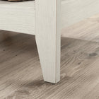 Sauder 47"W Summit Station L-Desk - Glacier Oak-   Details include tapered feet and chamfered edges