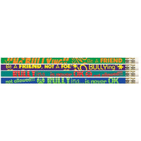 Musgrave Pencil Company - No Bullying Motivational Fun #2 Pencils - Paquet de 144-Bright Colors, Bold Lettering