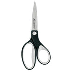 Westcott KleenEarth 7" Straight Soft Handle Scissors, Black-Package is made with 80% post consumer content. Handle is made with 70% recycled material ad 30% post-consumer content