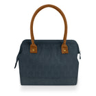 Thermos Lunch Duffle with PU Leather Handles - Geo Quilted Navy-Isotec premium closed cell foam insulation