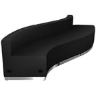 Flash Furniture HERCULES Alon LeatherSoft Reception Configuration, 3 Pieces, Black-Modernize Your Business Office or Entry Way