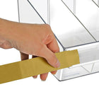 Azar Displays Deep Clear Divider Bin, 8", 4 Pack (556132)-Divider Bin