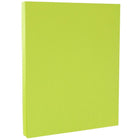 JAM Paper Bright Colour Cardstock, 8.5 x 11, 65lb Ultra Lime Green, 250/ream (104067B)-Size: 8-1/2" x 11"