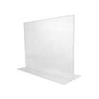 Wamaco Acrylic Horizontal Sign Holder - Bottom Load - 4 Pack-Used to display signage