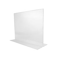 Wamaco Acrylic Horizontal Sign Holder - Bottom Load - 4 Pack-Used to display signage