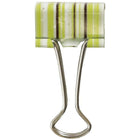JAM Paper Fashion Design Binder Clips, Small, 19mm, Green and Blue Binderclips with Stripes, 3 packs of 10 (336128839g)-5
