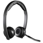 Logitech 981-000516 H820E Dual Headset-The Logitech H820e Headset stays connected within 300 feet (100 meters) of your desk, with up to 10 hours of wideband talk time. The headset’s DECT wireless connectivity won’t interfere with Wi-Fi devices in your office