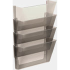 Storex Wall Files - Letter Size - Smoke - 24 Pack - 4 Sets of 6-Rounded edges won't snag or tear paper