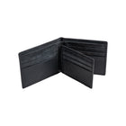 Champs Hunter Leather RFID Blocking Centre-Wing Wallet in Gift Box -  Black-Genuine leather, black