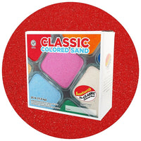 Sandtastik Classic Coloured Sand, 25 lb (11.3 kg) Box, Red-Fine grain with natural sparkle throughout