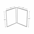 Azar Displays Acrylic Dual Frame Sign Holders, 10 Pack (107702)-Sign Holder