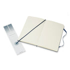 Moleskine Art Collection Plain Hard Cover Sketchbook - 5" x 8.25" - Blue Sapphire-Smooth and inviting base ideal for multiple drawing tools: pencils, charcoal, pastels, fountain pens and markers