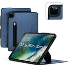Zugu Alpha Case for 12.9" iPad Pro - 2021 - Blue-Compatible with iPad Pro 12.9" (2021 Model) Gen 5 (Model #'s: A2379, A2461, A2462, A2378)