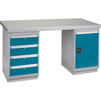 Kleton Pre-Designed Workbenches, 60" W x 36" D x 34" H, 2500 Lbs. Capacity (FG136)-Capacity: 2500 lbs.