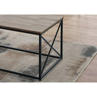 Monarch Specialties 7950P Table Set - 3Pcs Set/Dark Taupe/Black Metal-Coffee table set boasts ample surface space for books, electronics or other decorative items