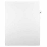 Mark Maker Legal Exhibit Index Tab White Single Tabs, 1/25th Cut, Letter Size, No Holes, Number 6, 25 Pack-White Single Tabs, 1/25th Cut