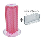 Azar Displays Pegboard Counter Gift Card Holder, 13" x 4", Pink (700229-PNK)-Made from pegboard