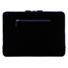 Vangoddy 15.6" Microsuede Laptop Sleeve - Blue-Compartments for three SD cards. Four slots for credit/business cards. Universal cellphone compartment