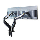 North Bayou 22"-32" Gas-Strut Desktop Dual Monitor Arm with USB Port - Black (F195-A)-Compatible Screen Size: 22" - 32" (x2)