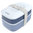 Bentgo Classic Lunch Box - Slate-Compact Storage: The top container nests inside the bottom one for compact & easy storage.
