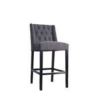 Plata Import Lyon Stool, Grey, 2 Pack-Bar Stool