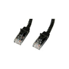 StarTech N6PATCH5BK 5' Cat 6 Snagless Patch Cable, Black-RJ-45 Male connector on both sides for dependable network connectivity