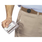 Merangue Retractable ID Badge Reels - 24" Cord - 25 Pack-Snap clip fastens to pre-punched IDs, cards, and badges (inserts not included)