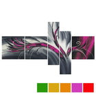 Design Art Abstract Thought, 5 Piece Gallery-wrapped Canvas Print Art, (PT143-PINK)-Print