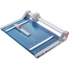 Dahle 550 14 1/8" Professional Rolling Paper Trimmer-Blade is encased in a protective housing for safety