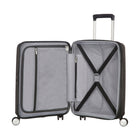 American Tourister - Curio Valise De Cabine Spinner-Basse Noir-La serrure intégrée approuvée par la TSA offre une sécurité supplémentaire lors de l’enregistrement de vos bagages