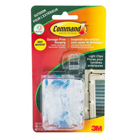 Command Light Clips with All Weather Strips - Clear - 16 Pack-Handles extreme temperatures from -29deg C to 51deg C (-20deg F to 125deg F)
• Water resistant
• UV resistant
• Use 1 clip for every 2 feet of lights
• Contains 16 Clips, 20 All Weather Strips