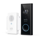 eufy Security Wi-Fi 2K Video Doorbell and Chime - Black-The built-in 2K sensor and professional-grade lens allow you to view activity in picture-perfect resolution, see visitors in sharp detail as they approach your door