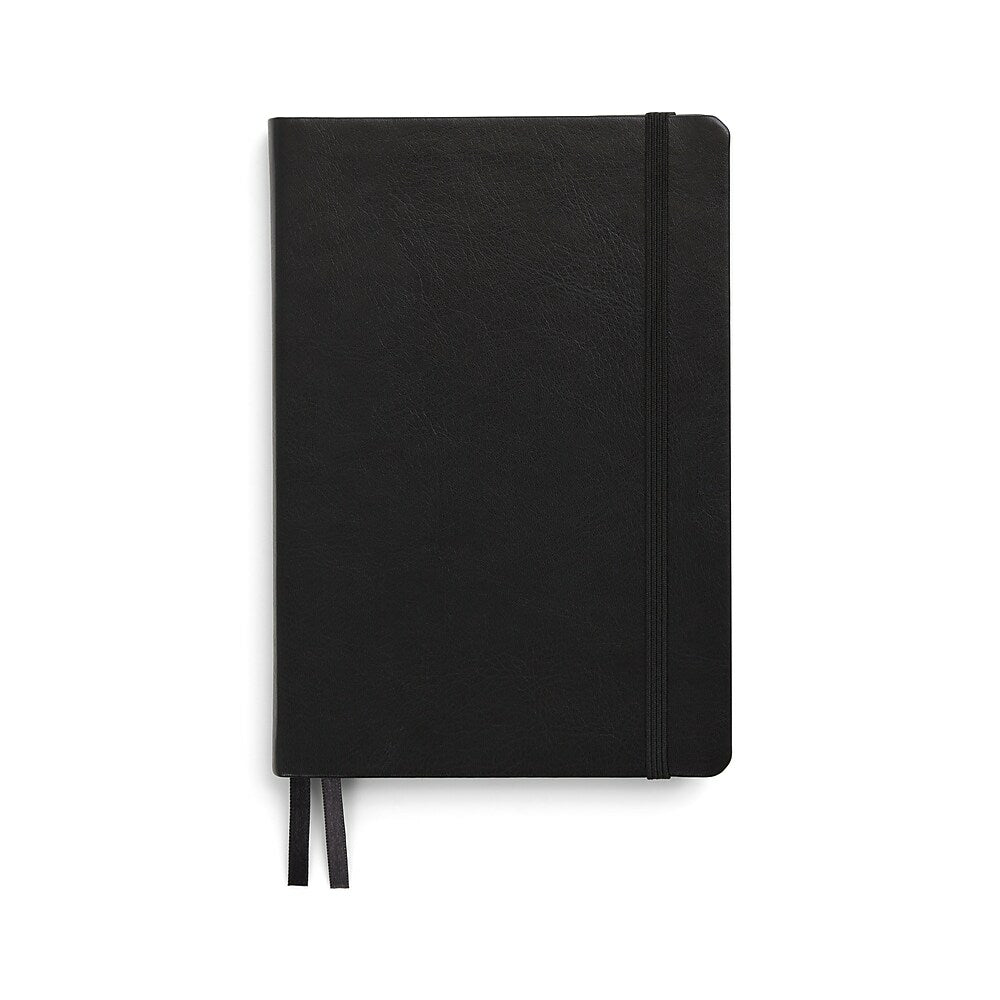 TRU RED Medium Flexible Cover Ruled Journal - Black | staples.ca