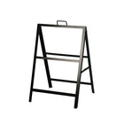 Futech Aframe006 Metal A-Frame Sidewalk Sign Holder, 18"W x 24"H Insert Size, Black-Double sided Display